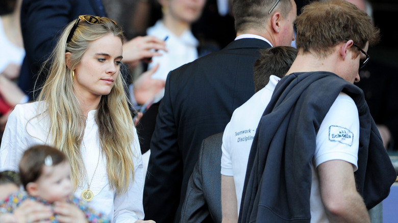 Prince Harry and Cressida Bonas walking