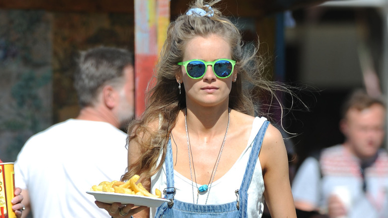 Cressida Bonas wearing sunglasses