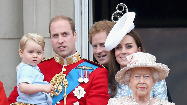 Royal family on the balcony 