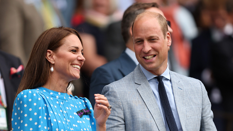 Catherine and William smiling