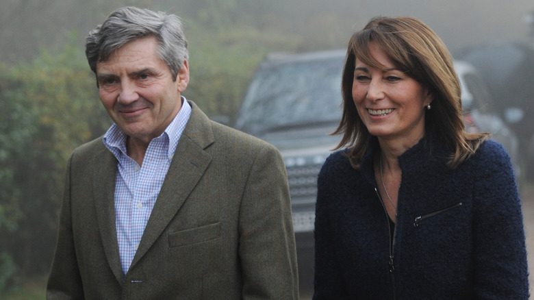 Carole and Michael Middleton smiling 