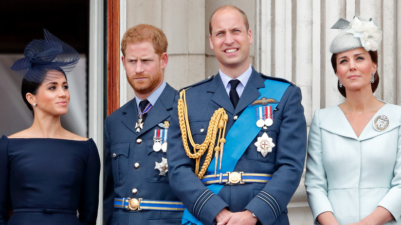 The Fab Four on palace balcony 