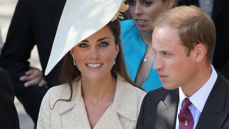 Prince William and Princess Catherine at Zara Tindall's wedding