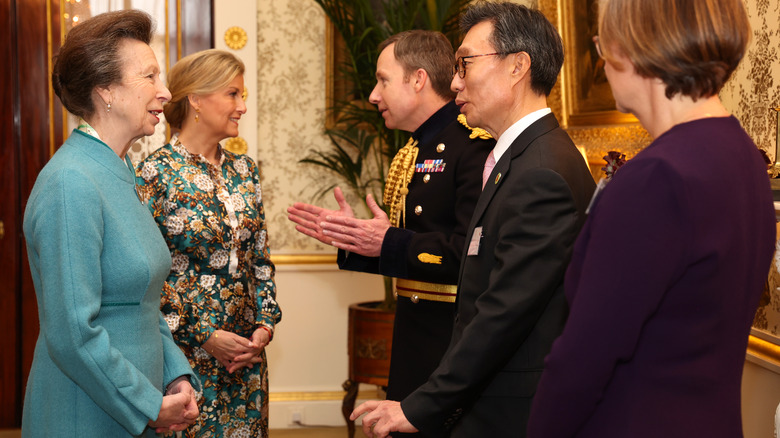 Princess Anne and Sophie, Duchess of Edinburgh, wearing coordinated outfits