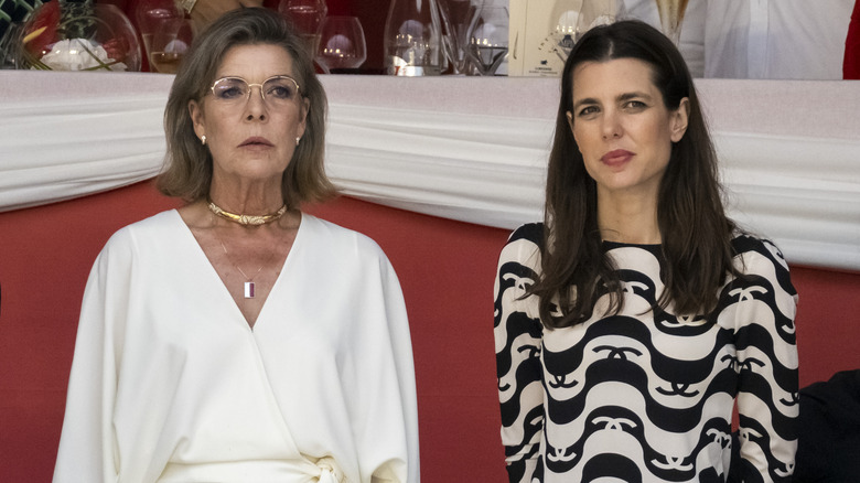 Princess Caroline and Charlotte Casiraghi posing 