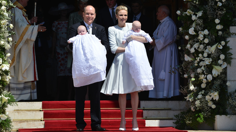 Albert and Charlene with twins