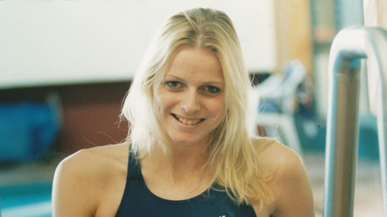 Princess Charlene as a swimmer