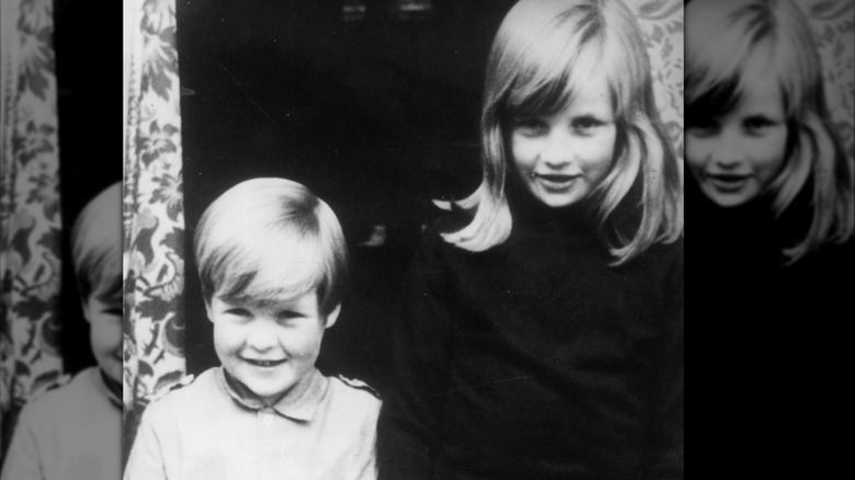 Charles and Diana as children