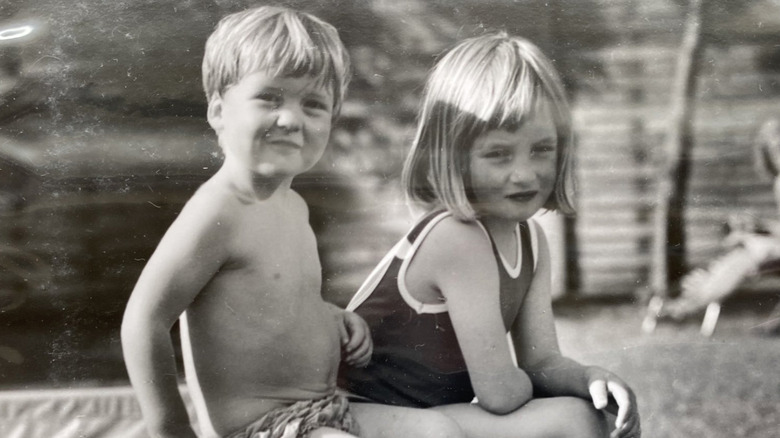 Charles and Diana as children