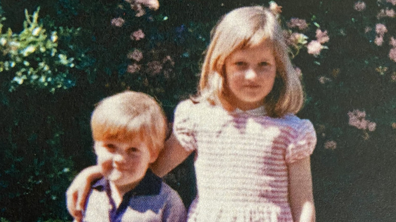 Charles and Diana as children