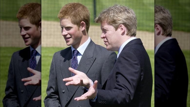 Prince Harry and Charles Spencer