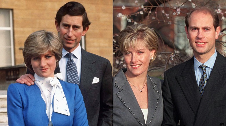 Engagement photos, Princess Diana and Sophie