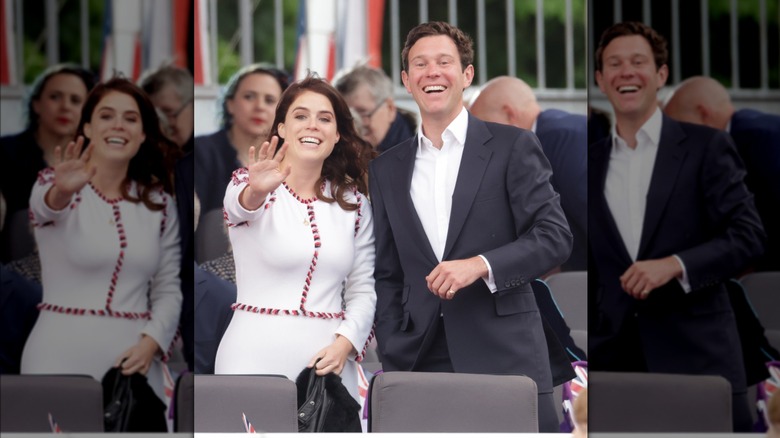 Princess Eugenie and Jack Brooksbank smiling