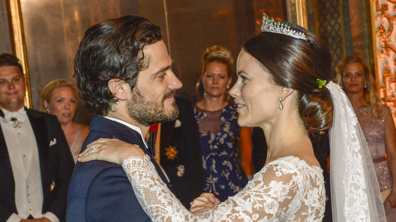 Princess Sofia Prince Carl dancing at wedding