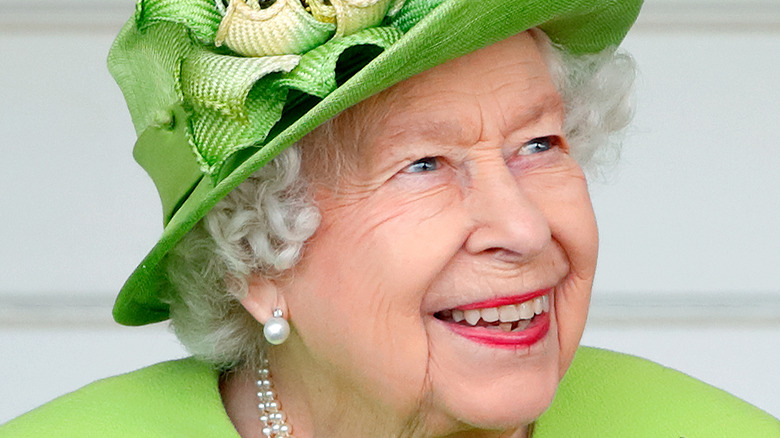 Queen Elizabeth smiling