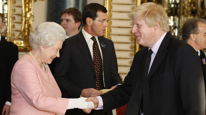 Boris Johnson and the queen