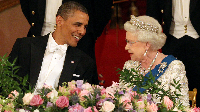 Barack Obama with Queen Elizabeth