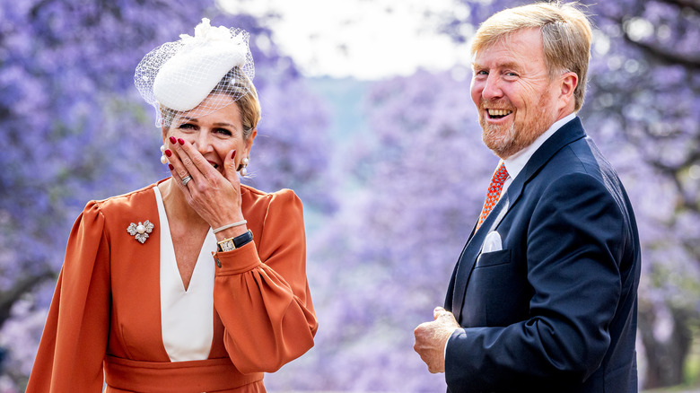 King Willem-Alexander and Queen Máxima laughing