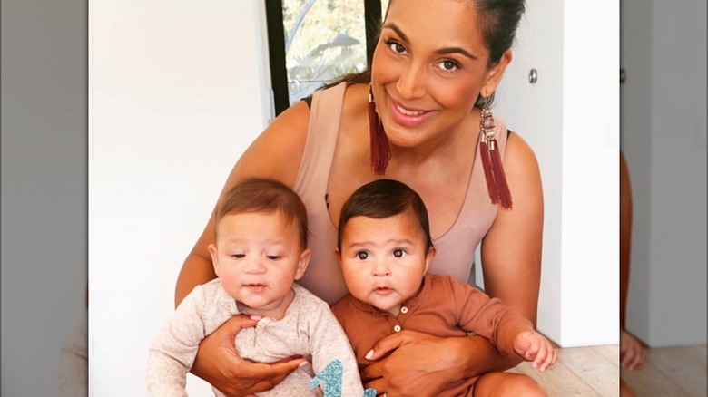 Jessel Taank and her twin sons