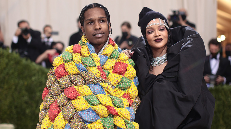 A$AP Rocky, Rihanna at Met Gala 