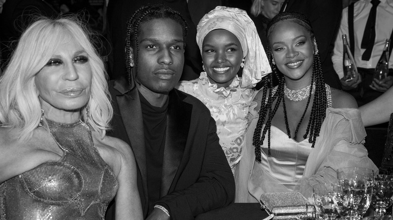 Donatella Versace, A$AP Rocky, Halina Aden, Rihanna