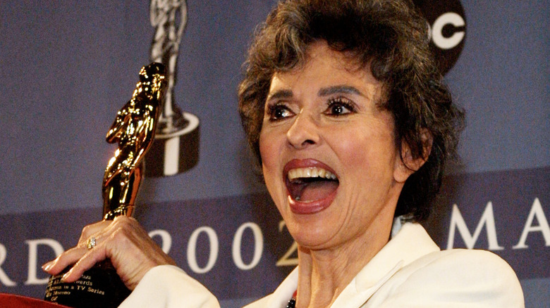 Rita Moreno holding Oscar