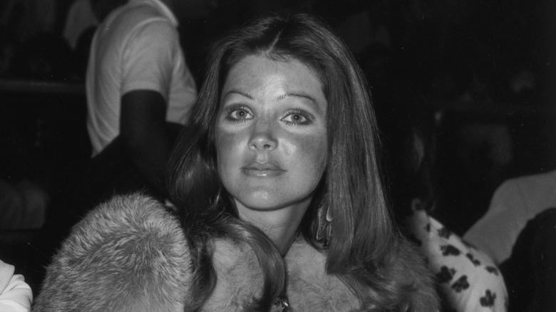 Priscilla Presley black and white 