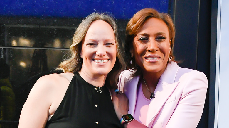 Amber Laign and Robin Roberts smiling