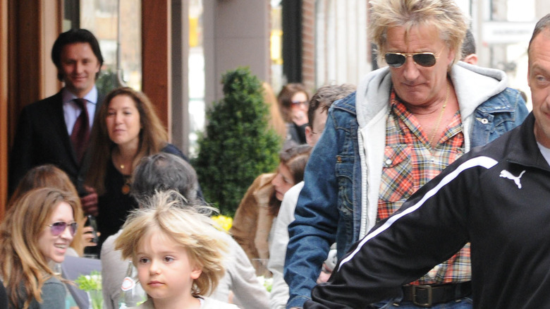 Rod Stewart and son