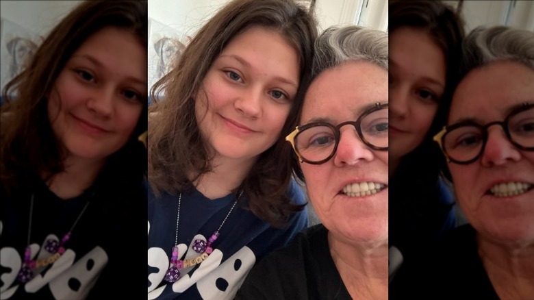 Dakota and Rosie O'Donnell smiling selfie