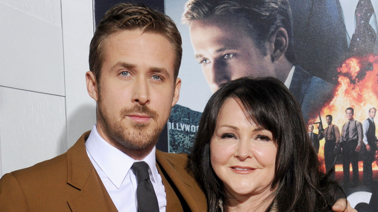 Ryan Gosling with his mom Donna