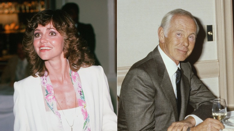 Sally Field and Johnny Carson