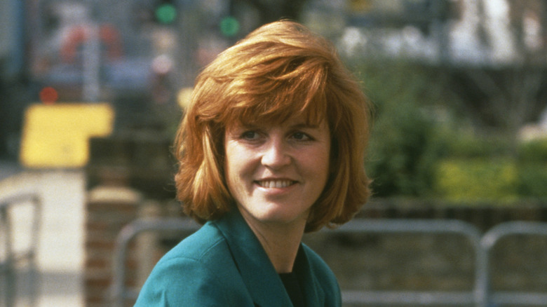 Sarah Ferguson outside