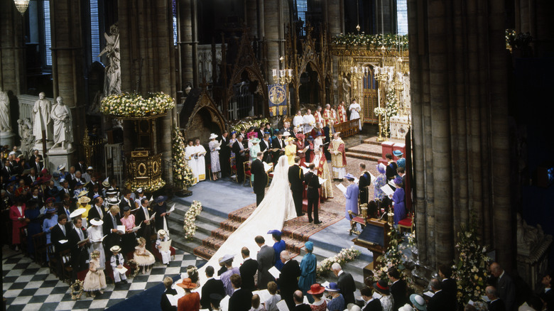 Prince Andrew and Sarah Ferguson in Westminster Abbey