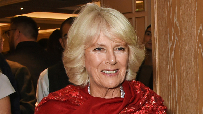 Queen Camilla smiling