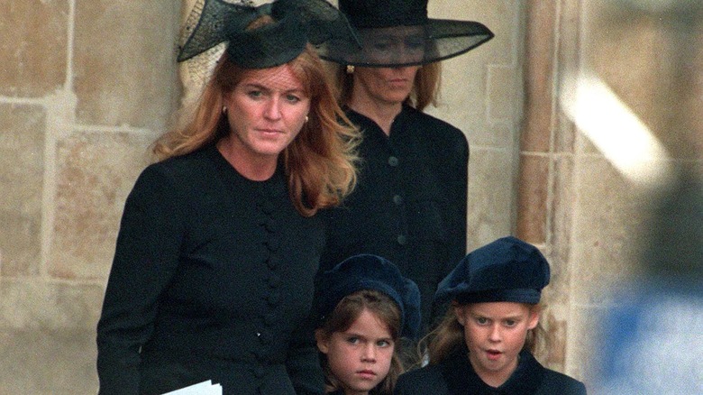 Susan, Sarah, and her daughters, walking