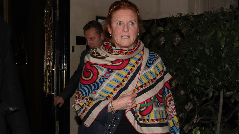 Sarah Ferguson walking