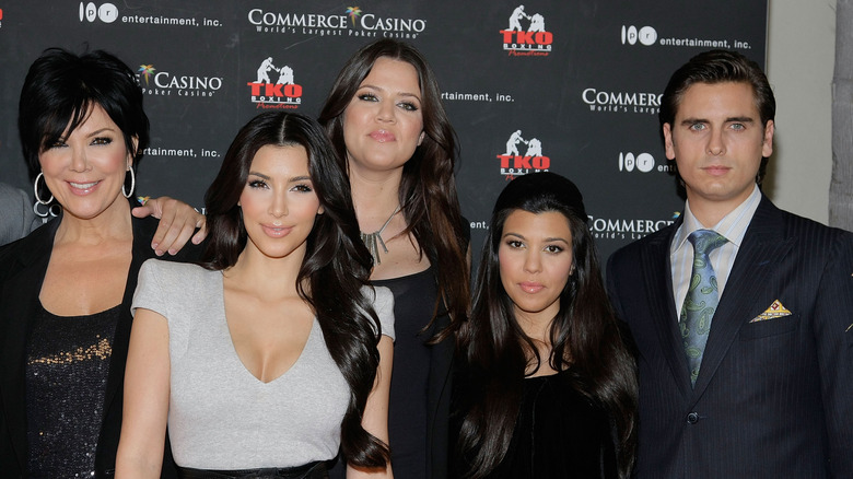 Scott Disick with the Kardashian family 