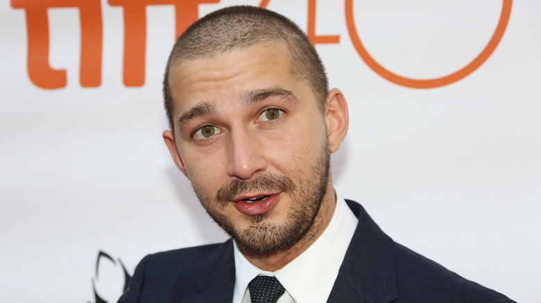 A close up of Shia LaBeouf