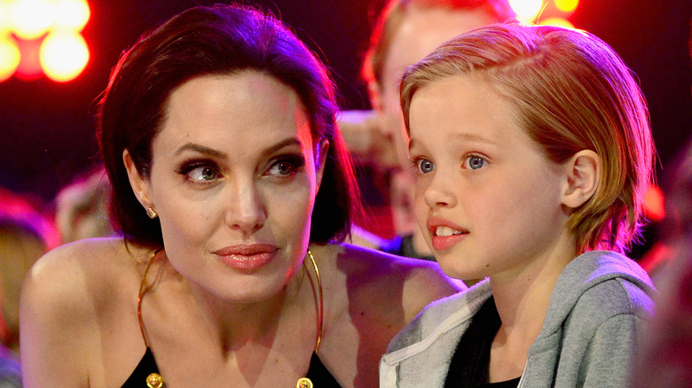 Angelina Jolie and Shiloh Jolie-Pitt at event