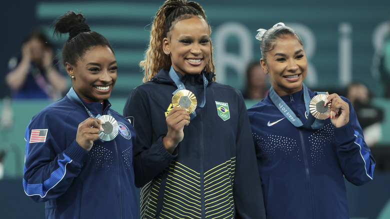 Simone Biles, Rebeca Andrade, Jordan Chiles in Paris 2024