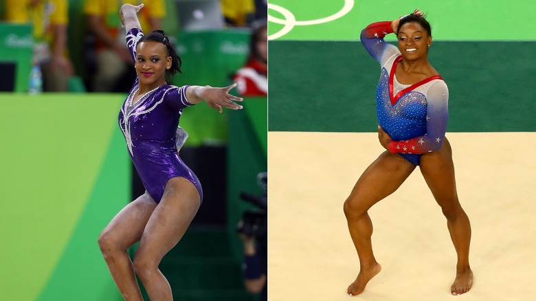 Rebeca Andrade & Simone Biles at 2016 Olympics