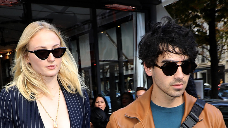 Sophie Turner, Joe Jonas leaving a restaurant