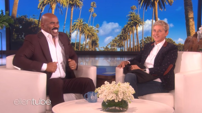 Steve Harvey and Ellen DeGeneres on the Ellen Show 