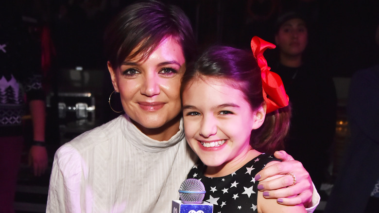 Suri and Katie Holmes