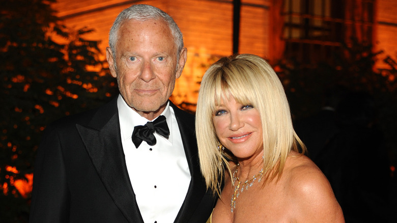 Suzanne Somers with Alan Hamel in tuxedo