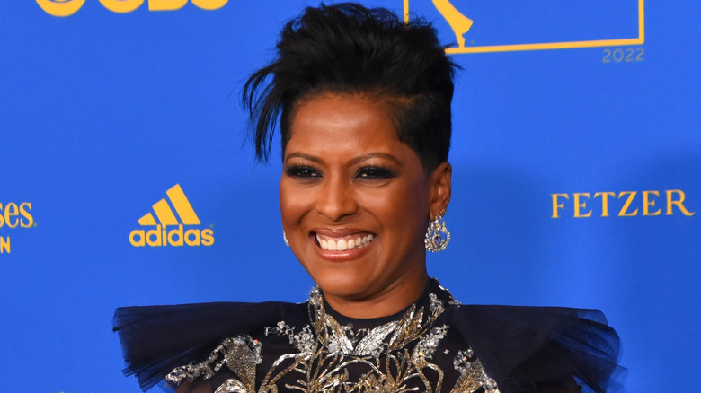 Tamron Hall smiling