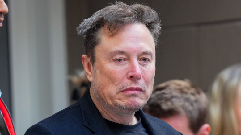 Elon Musk seen out at event