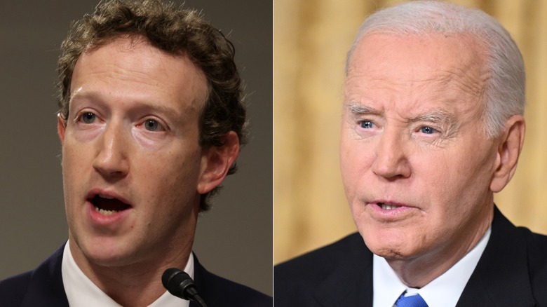 Mark Zuckerberg, Meta Platforms CEO & President Joe Biden