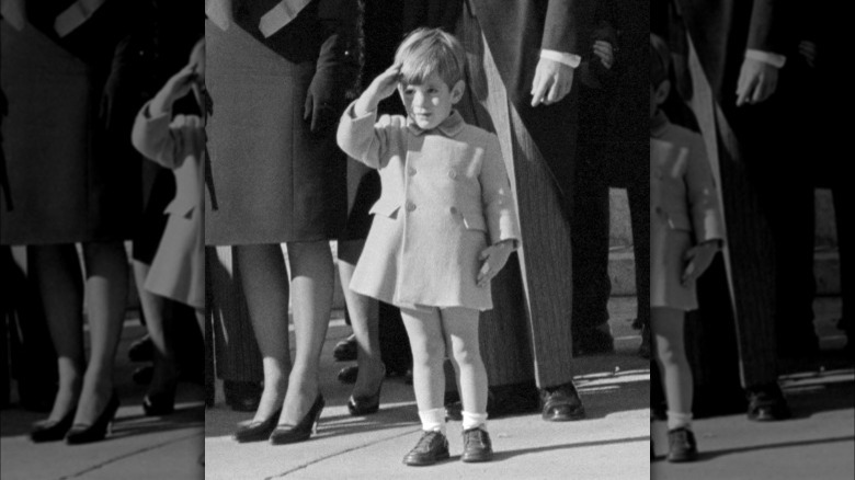 JFK Jr. salutes his father's coffin